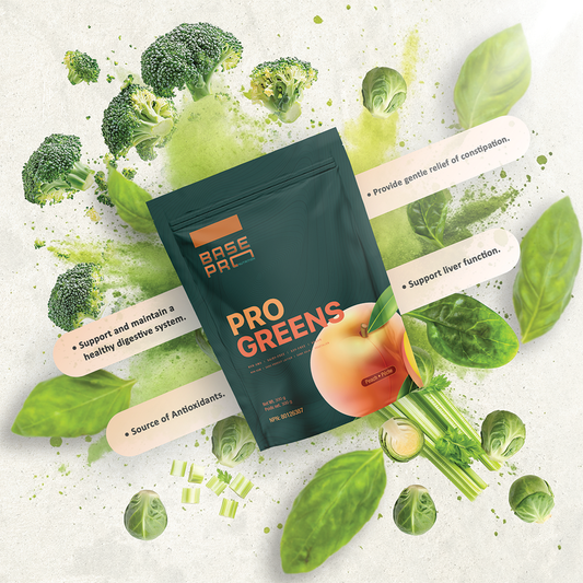 Pro Greens - Peach - 300 grams - Base Pro Nutrition