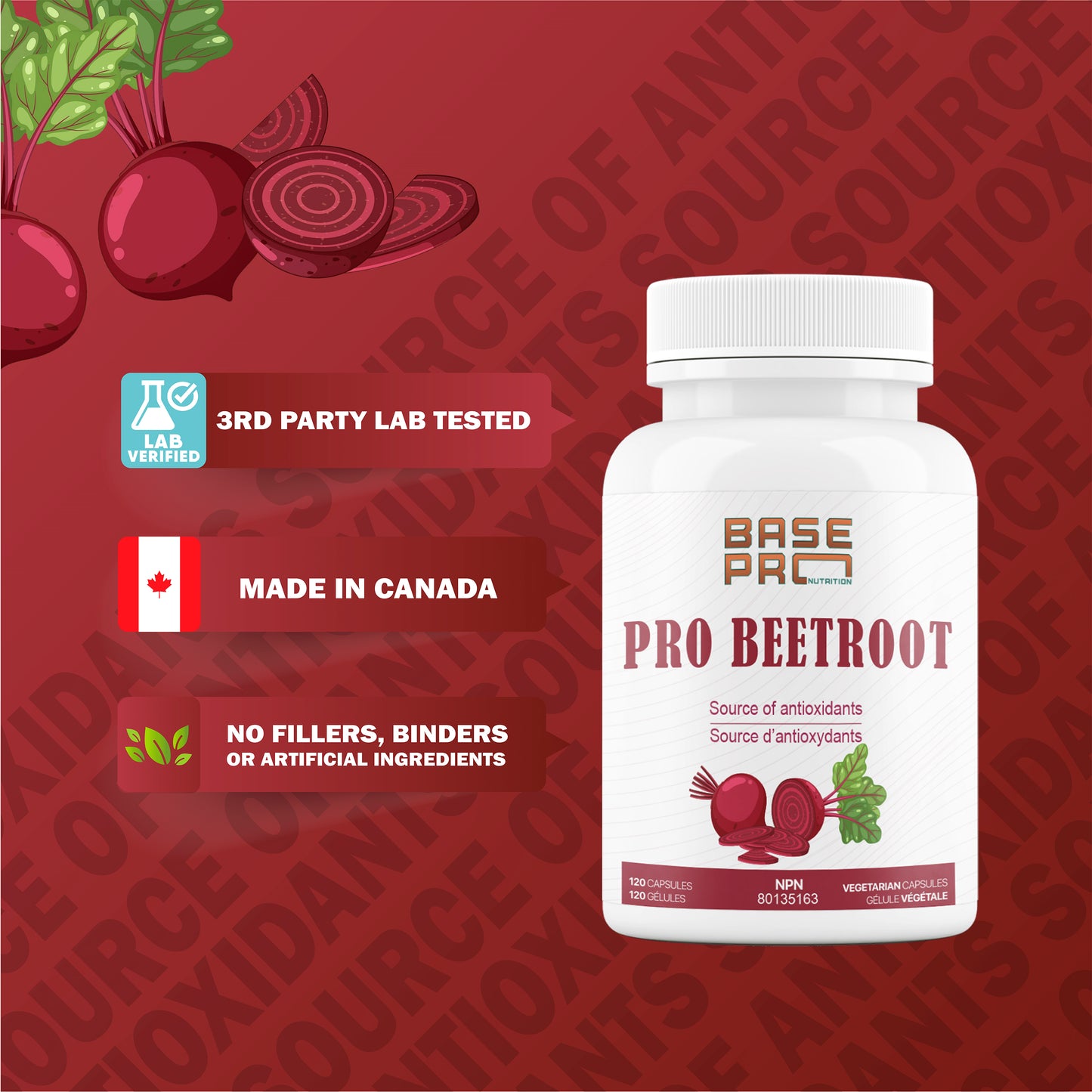 Pro Beetroot - 120 capsules - Base Pro Nutrition
