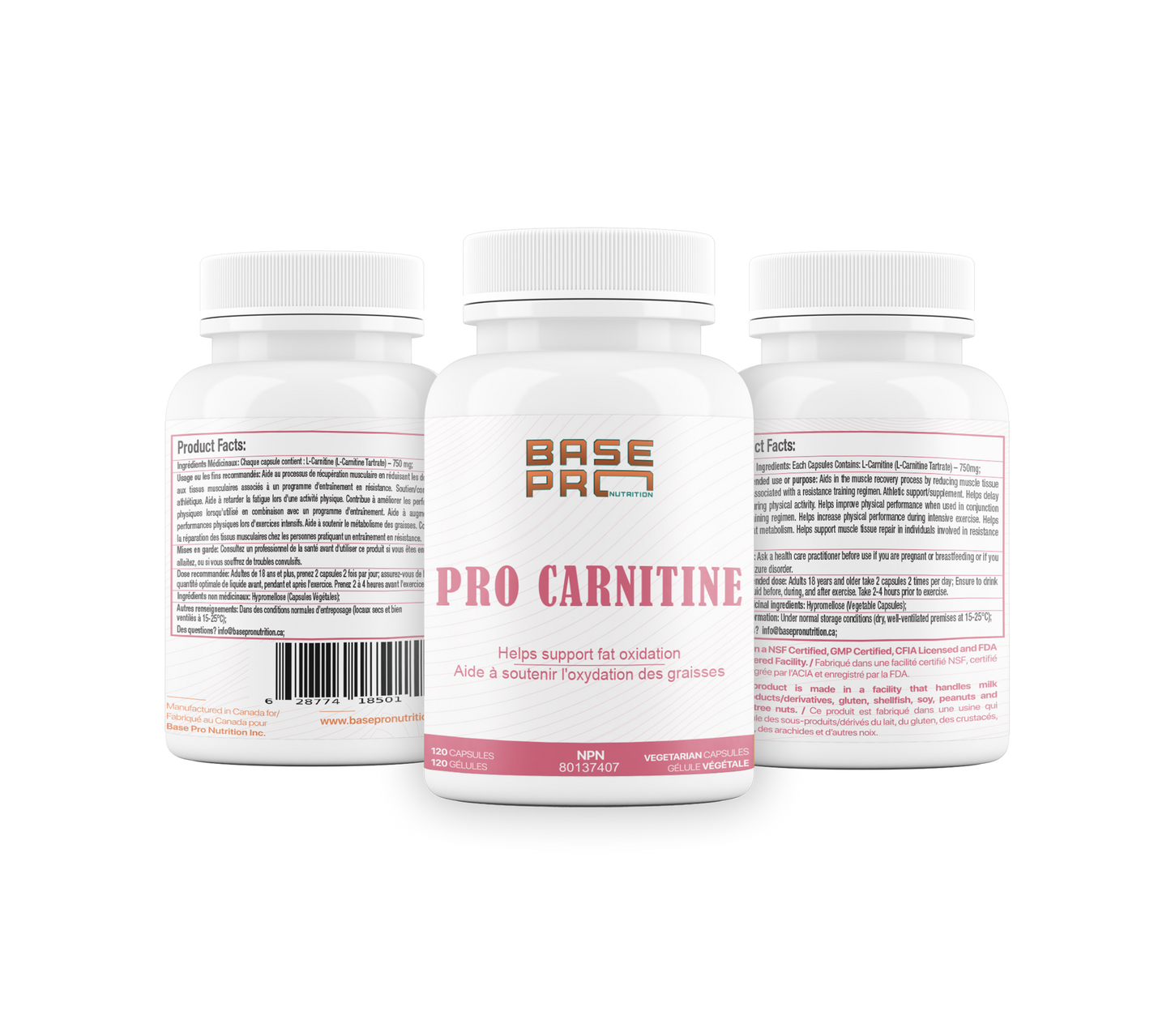 PRO Carnitine - 120 capsules - Base Pro Nutrition
