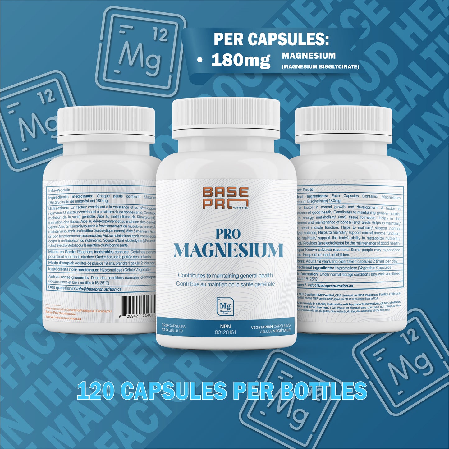 Pro Magnesium - Capsules - Base Pro Nutrition