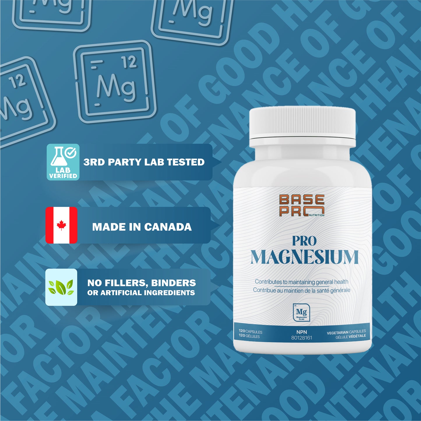 Pro Magnesium - Capsules - Base Pro Nutrition