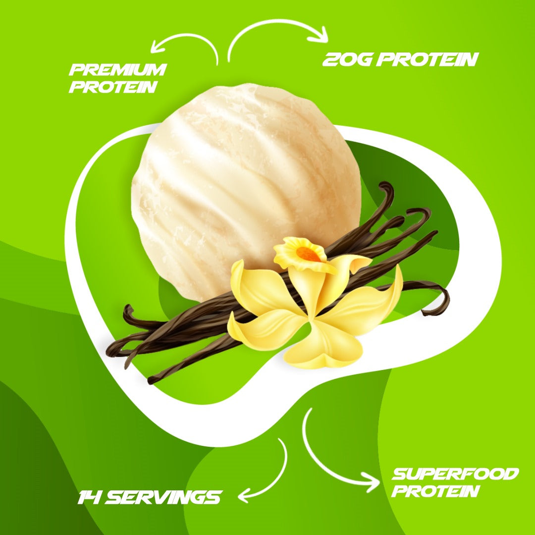 Pro Pea Protein - Vanilla Ice Cream - 1LB - Base Pro Nutrition