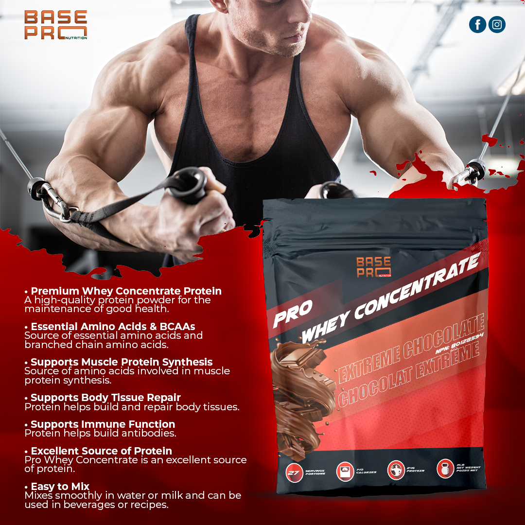 Pro Whey Concentrate - Extreme Chocolate - 2lb