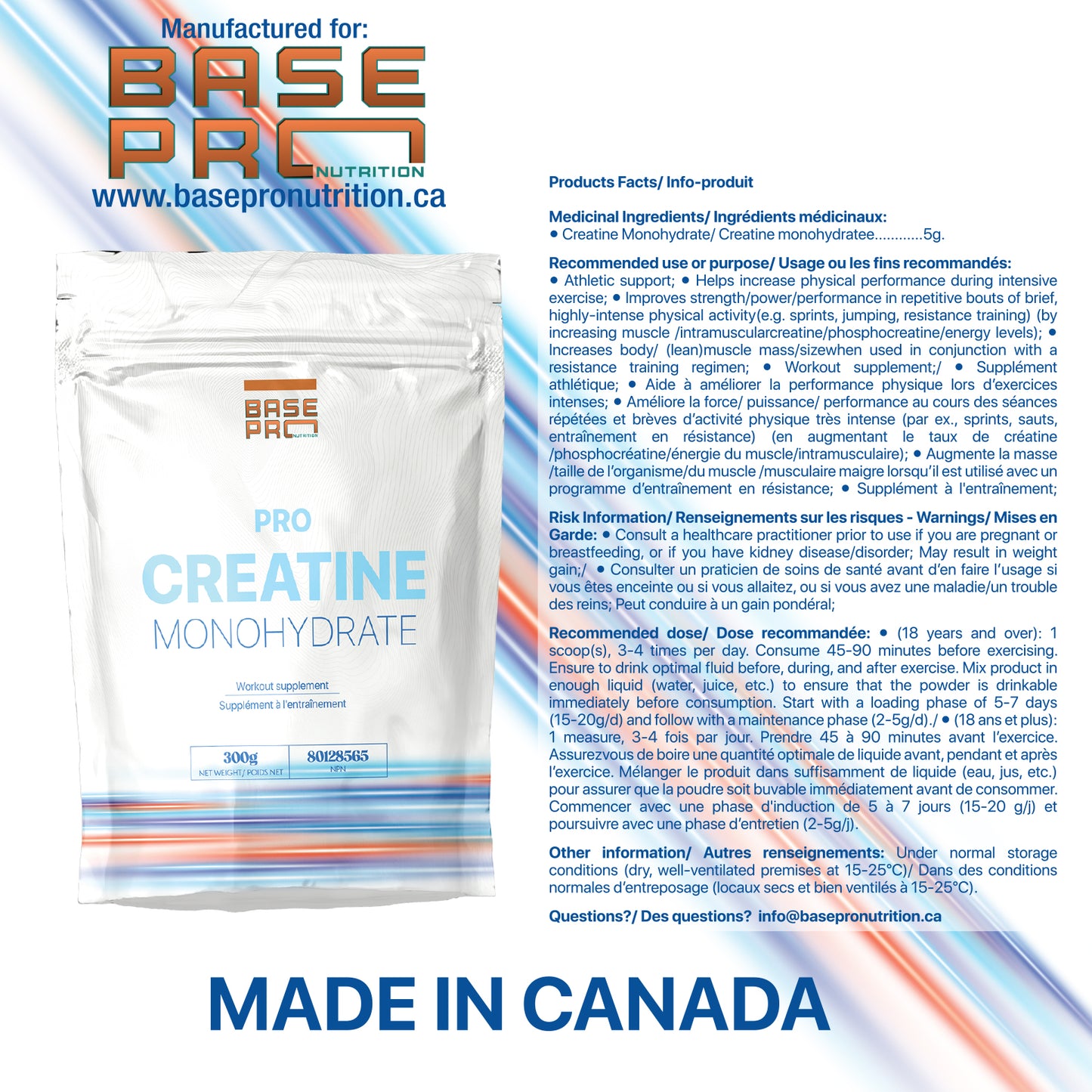 Pro Creatine Monohydrate - Base Pro Nutrition