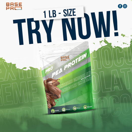 Pro Pea Protein - Extreme Chocolate - 1LB - Base Pro Nutrition
