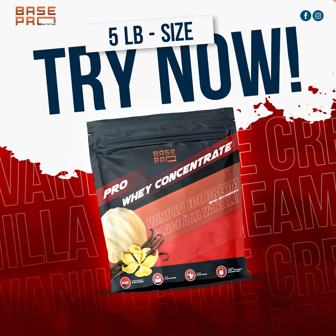 Pro Whey Concentrate - Vanilla Ice Cream - 5LBS