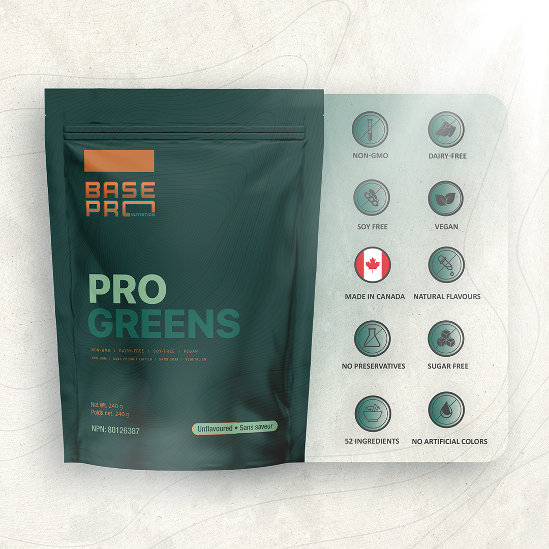 Pro Greens - Unflavored - 240 grams - Base Pro Nutrition