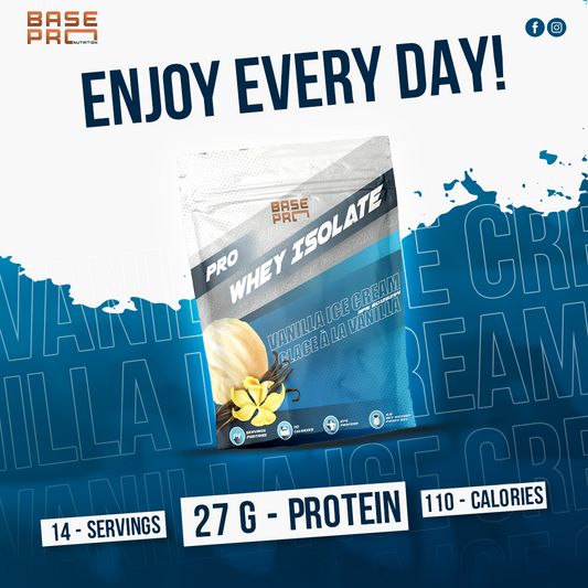 Pro Whey Isolate - Vanilla Ice Cream - 1LB - Base Pro Nutrition
