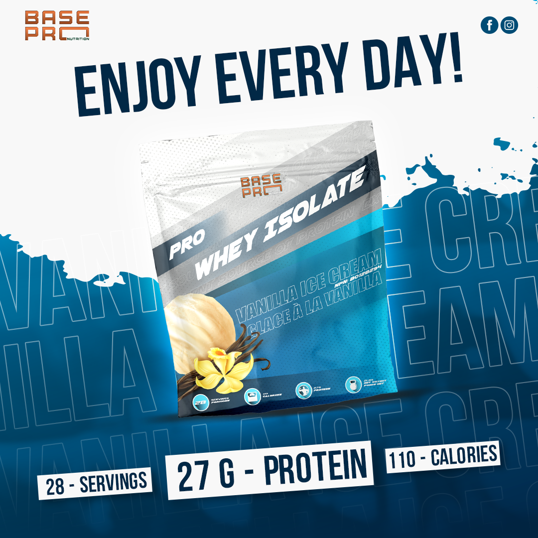 Pro Whey Isolate - Vanilla Ice Cream - 2LBS - Base Pro Nutrition