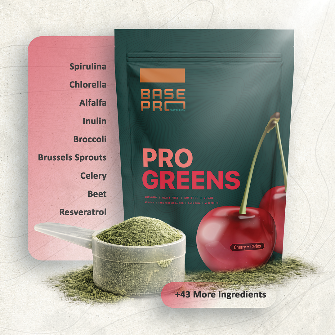 Pro Greens - Cherry - 300 grams - Base Pro Nutrition