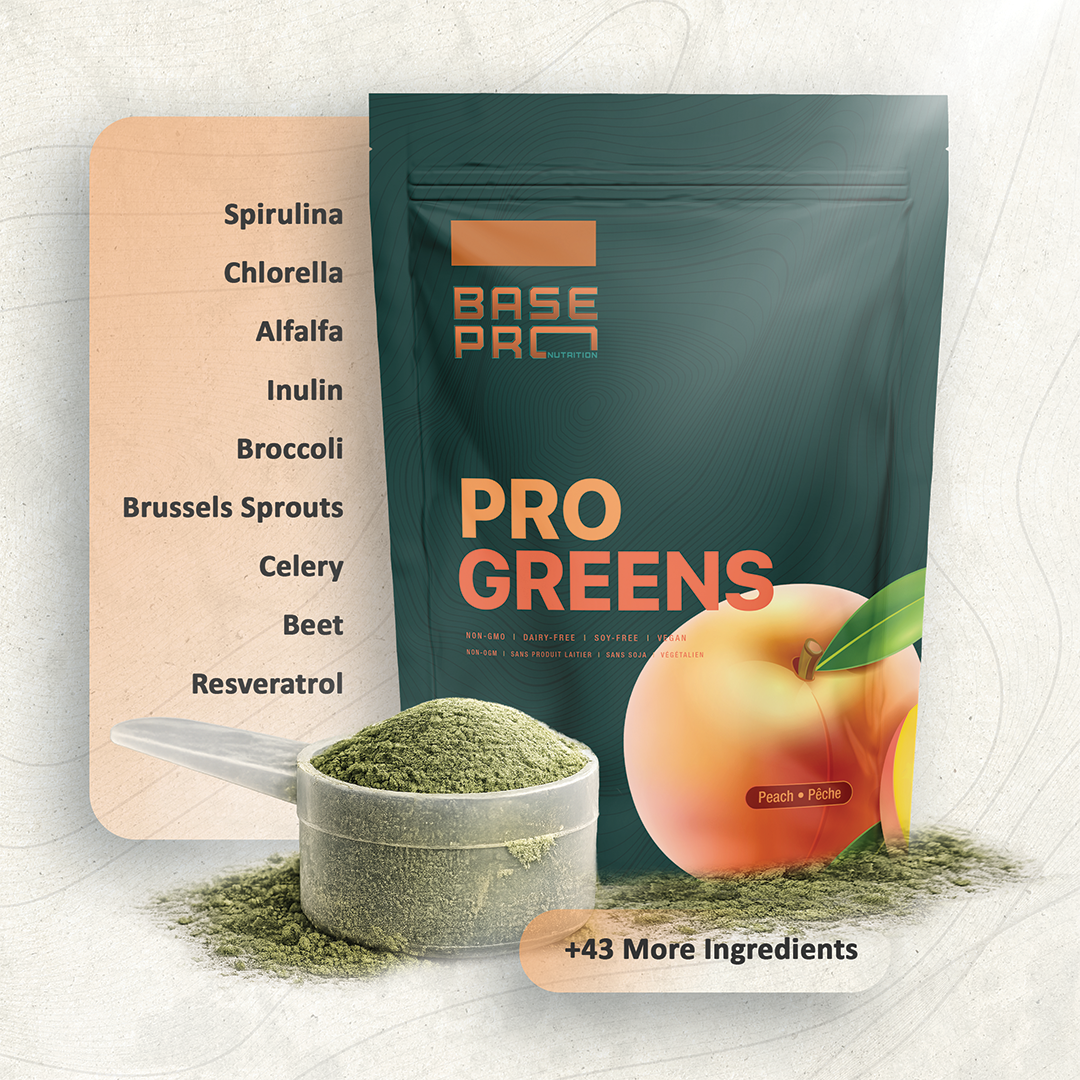 Pro Greens - Peach - 300 grams - Base Pro Nutrition
