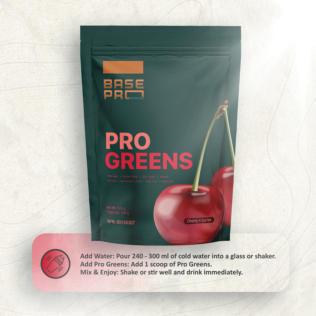 Pro Greens - Cherry - 300 grams - Base Pro Nutrition