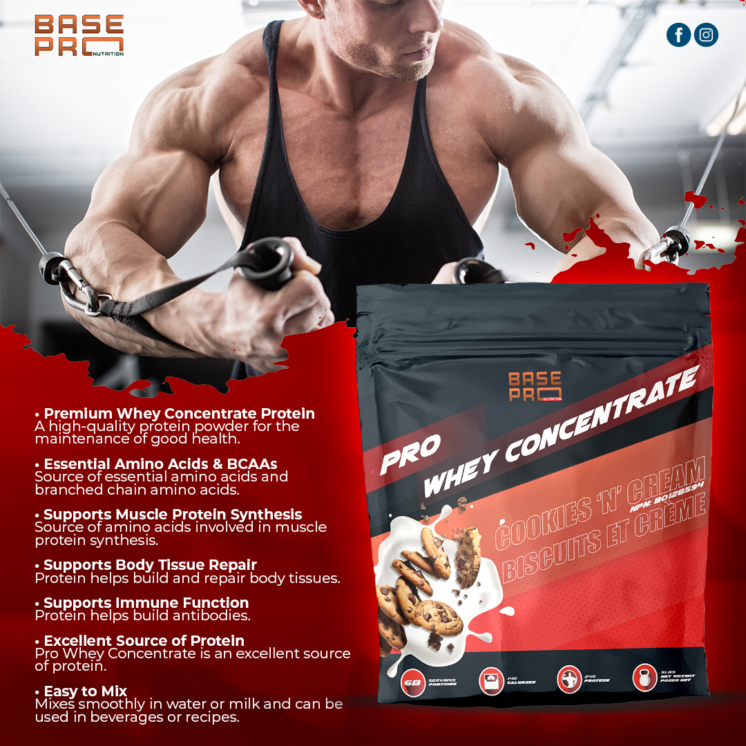 Pro Whey Concentrate - Cookies & Cream - 5LBS