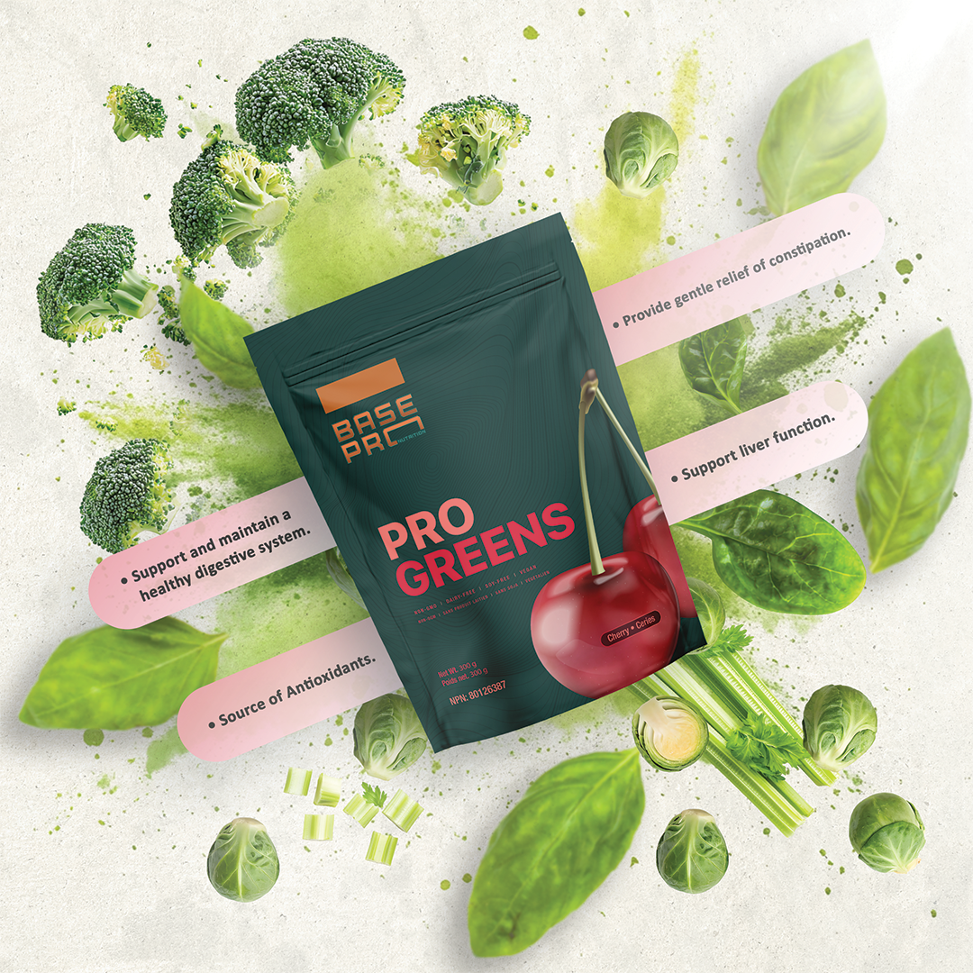 Pro Greens - Cherry - 300 grams - Base Pro Nutrition