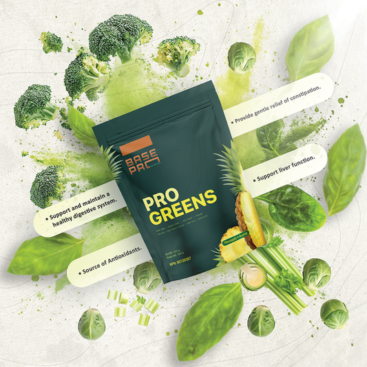 Pro Greens - Pineapple - 300 grams - Base Pro Nutrition