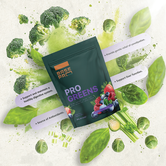 Pro Greens - Mixed Berry - 300 grams - Base Pro Nutrition