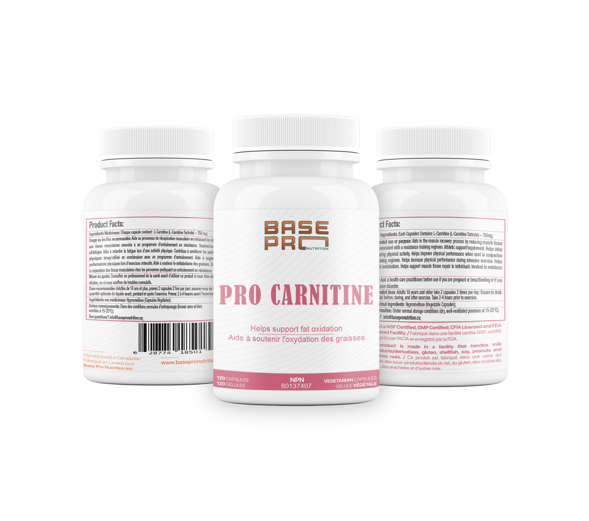 PRO Carnitine - 120 capsules - Base Pro Nutrition