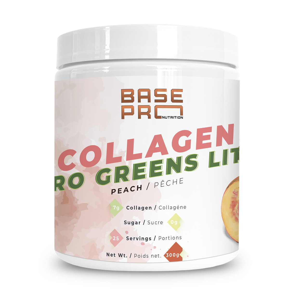 Collagen & Pro Greens Lite - 300grams - Base Pro Nutrition