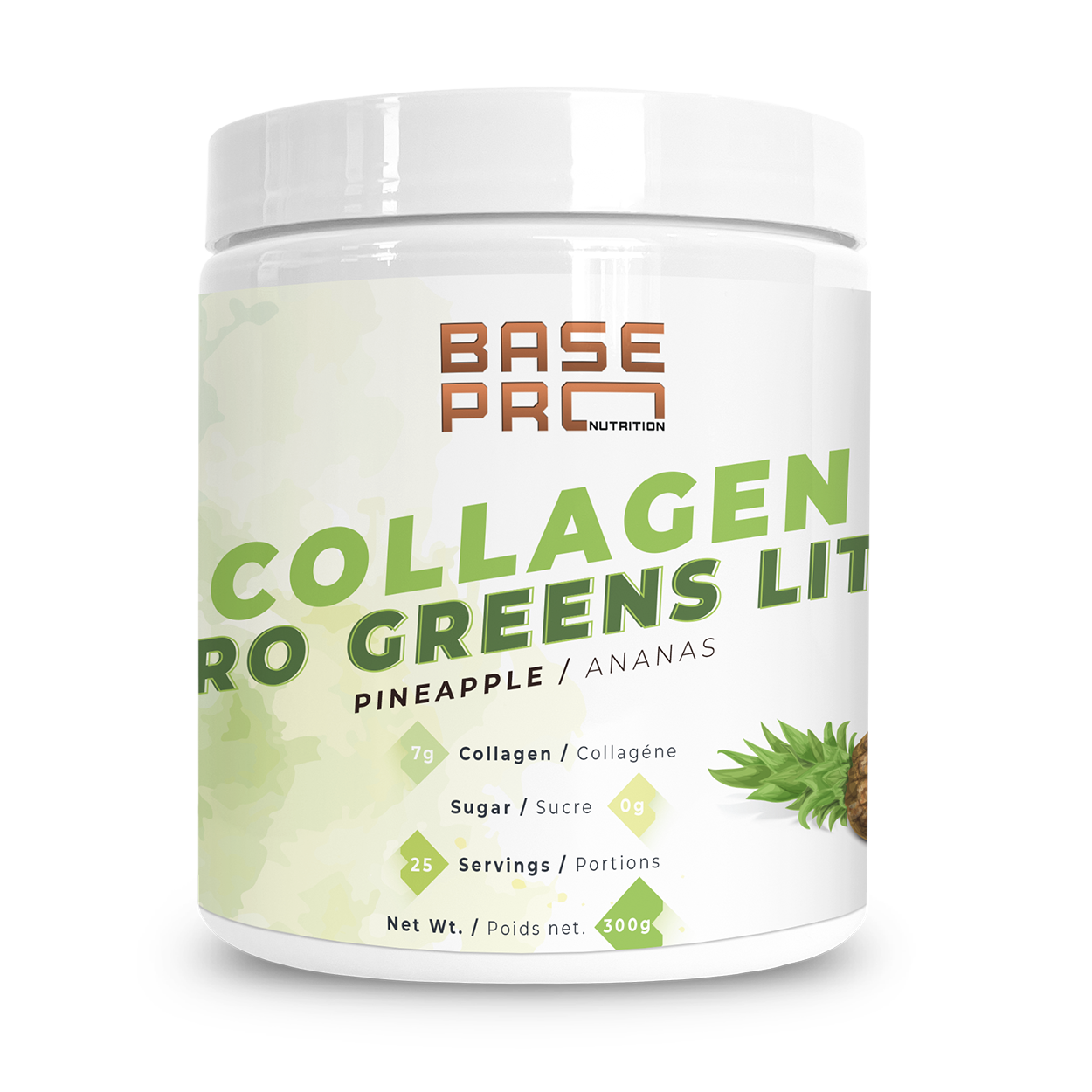 Collagen & Pro Greens Lite - 300grams - Base Pro Nutrition