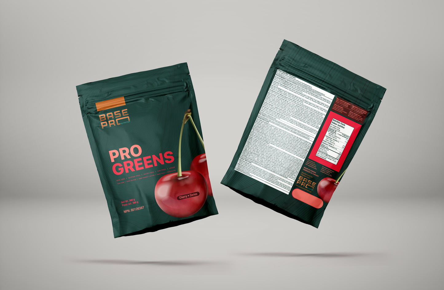 Pro Greens - Cherry - 300 grams - Base Pro Nutrition