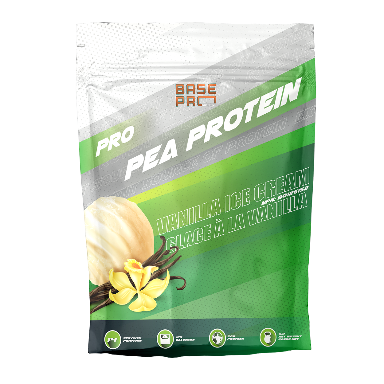 Pro Pea Protein - Vanilla Ice Cream - 1LB – Base Pro Nutrition