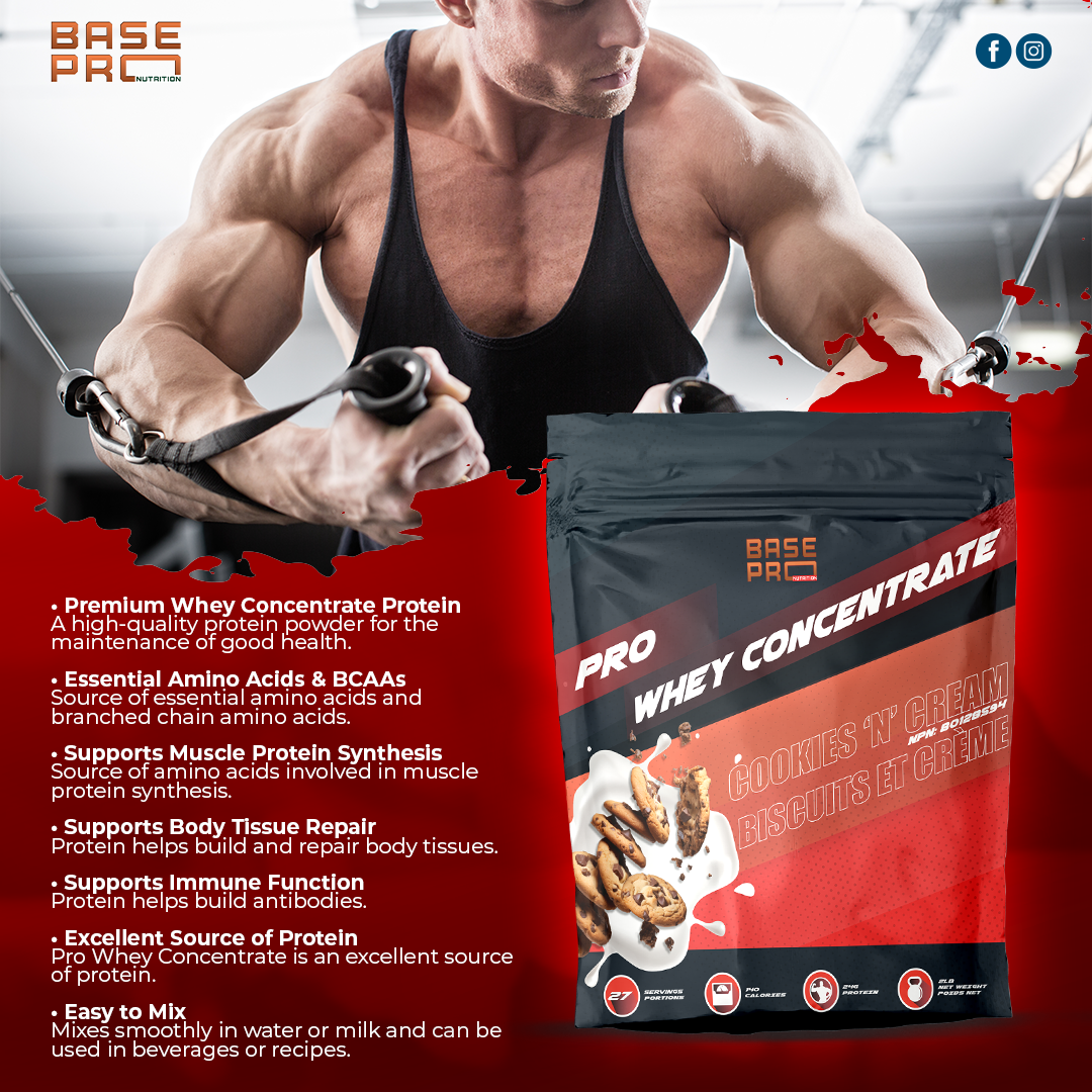 Pro Whey Concentrate - Cookies & Cream - 2lb