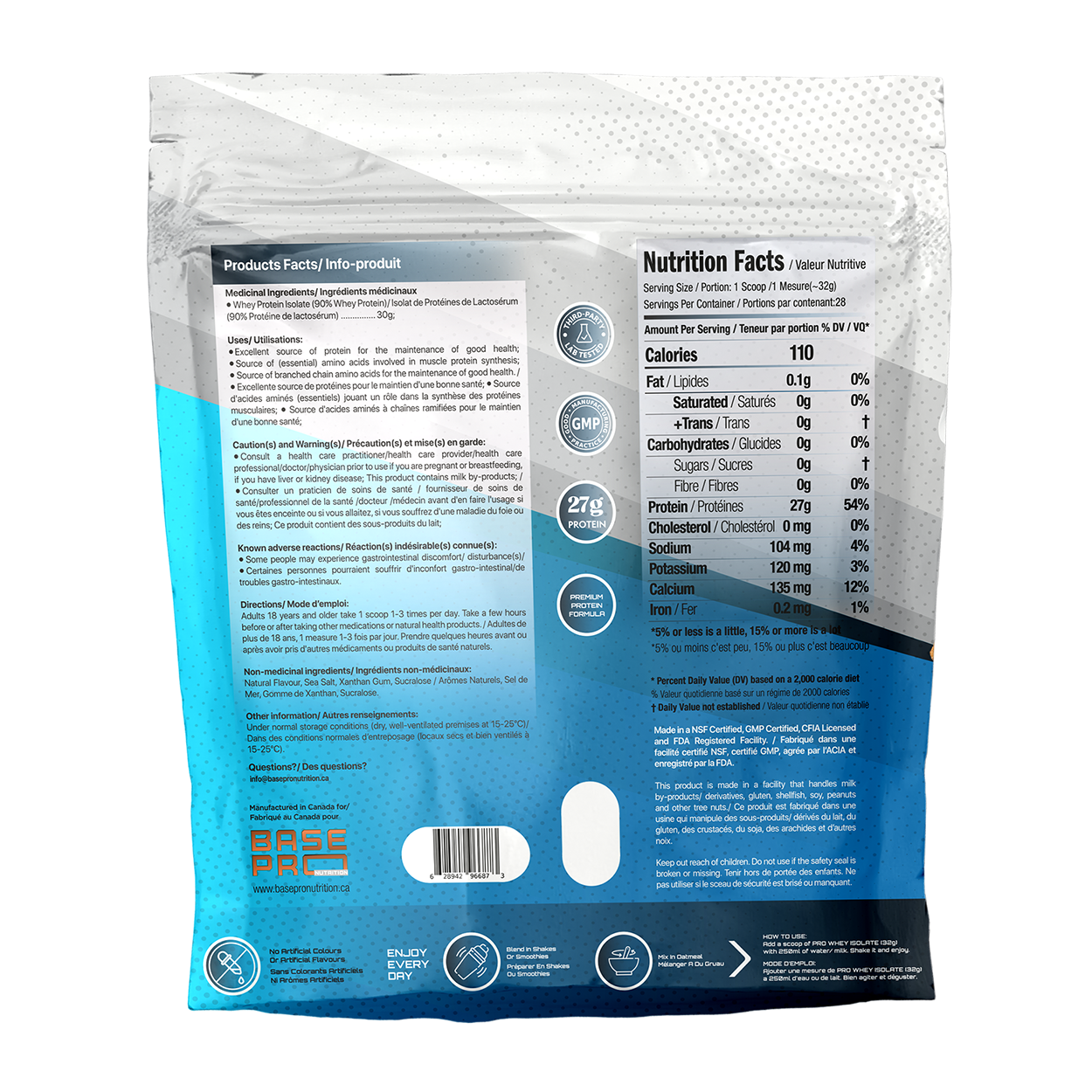 Pro Whey Isolate - Cinnamon Crunch - 2LBS - Base Pro Nutrition