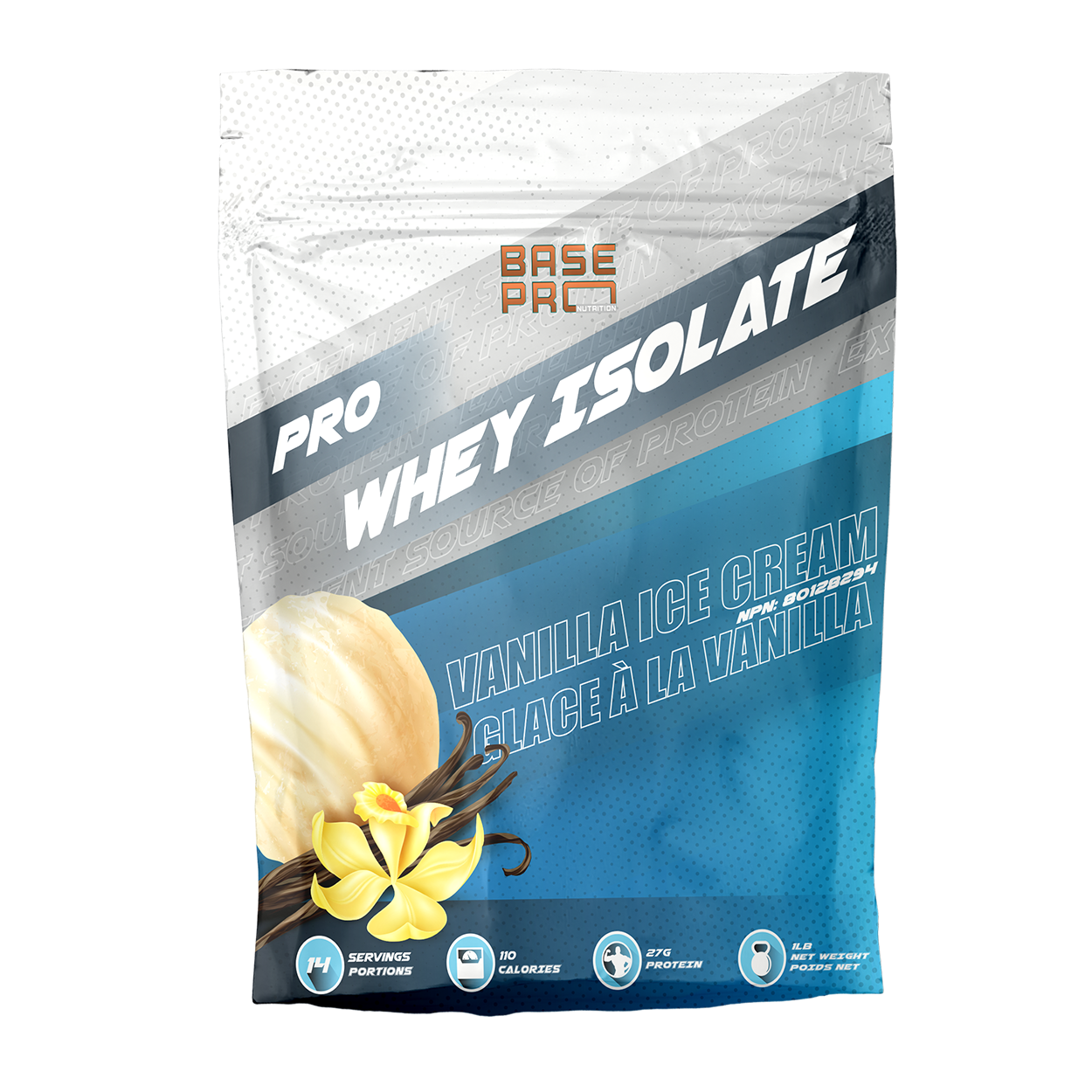 Pro Whey Isolate - Vanilla Ice Cream - 1LB - Base Pro Nutrition