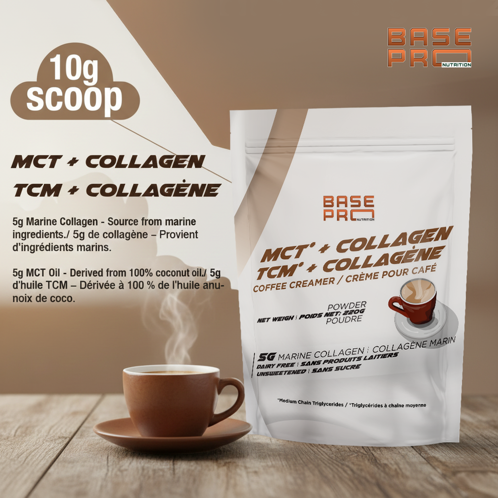 MCT Collagen Creamer – 220grams - Base Pro Nutrition