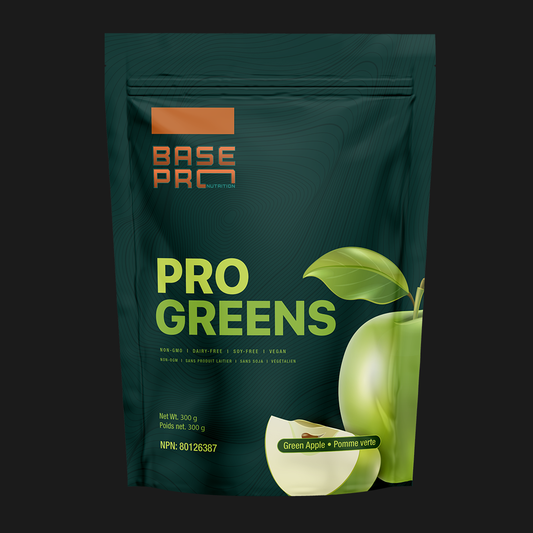 Pro Greens - Green Apple - 300 grams - Base Pro Nutrition