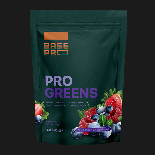 Pro Greens - Mixed Berry - 300 grams - Base Pro Nutrition