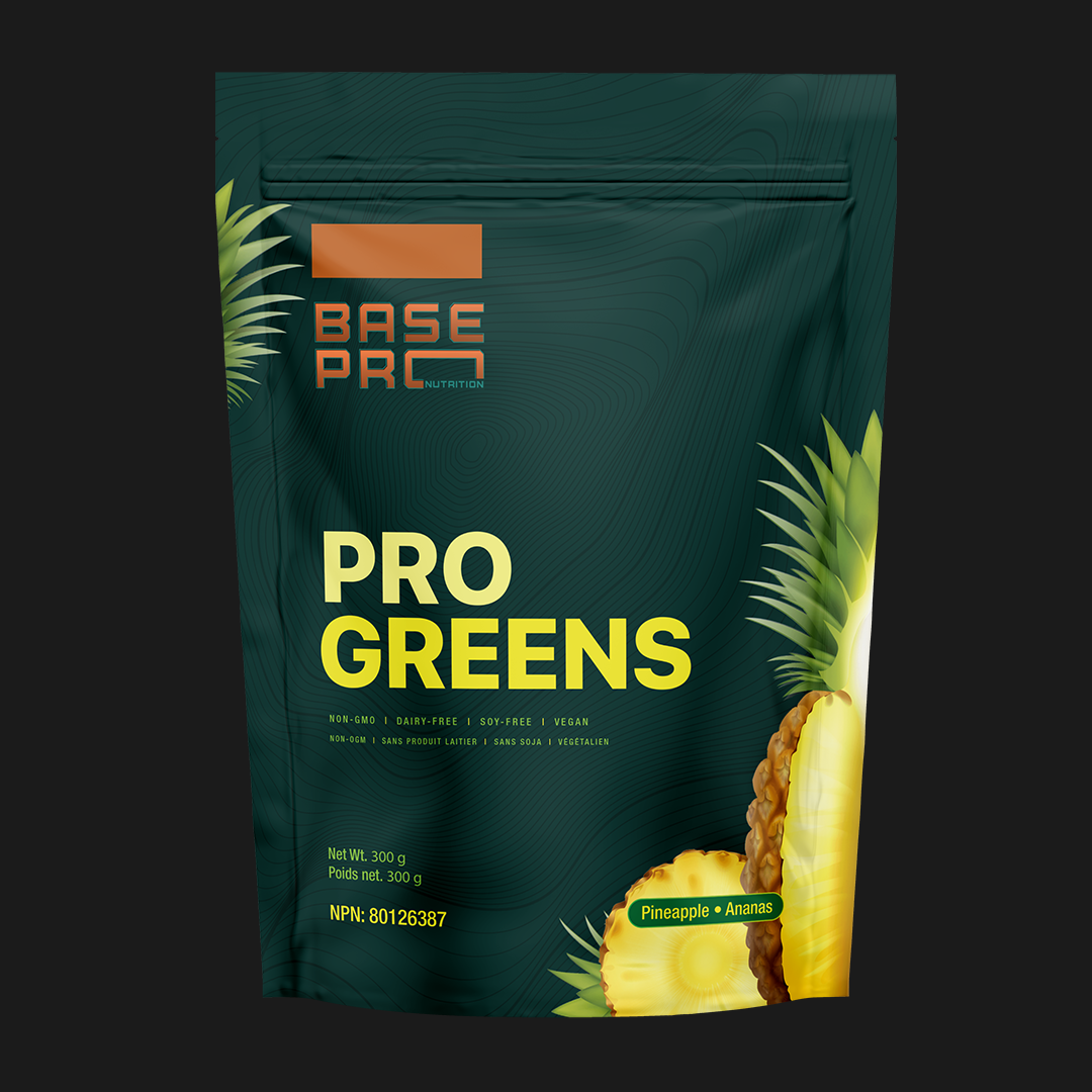 Pro Greens - Pineapple - 300 grams - Base Pro Nutrition