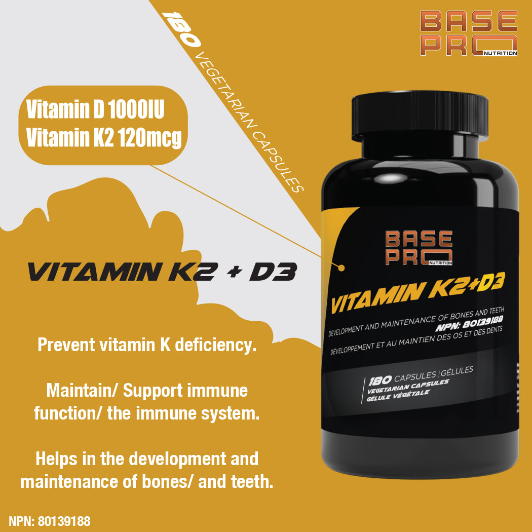 PRO Vitamin K2 + D3 - 180 capsules