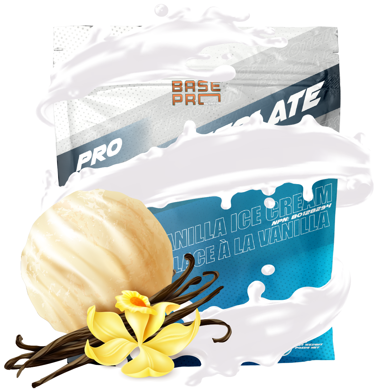 Pro Whey Isolate - Vanilla Ice Cream - 2LBS - Base Pro Nutrition