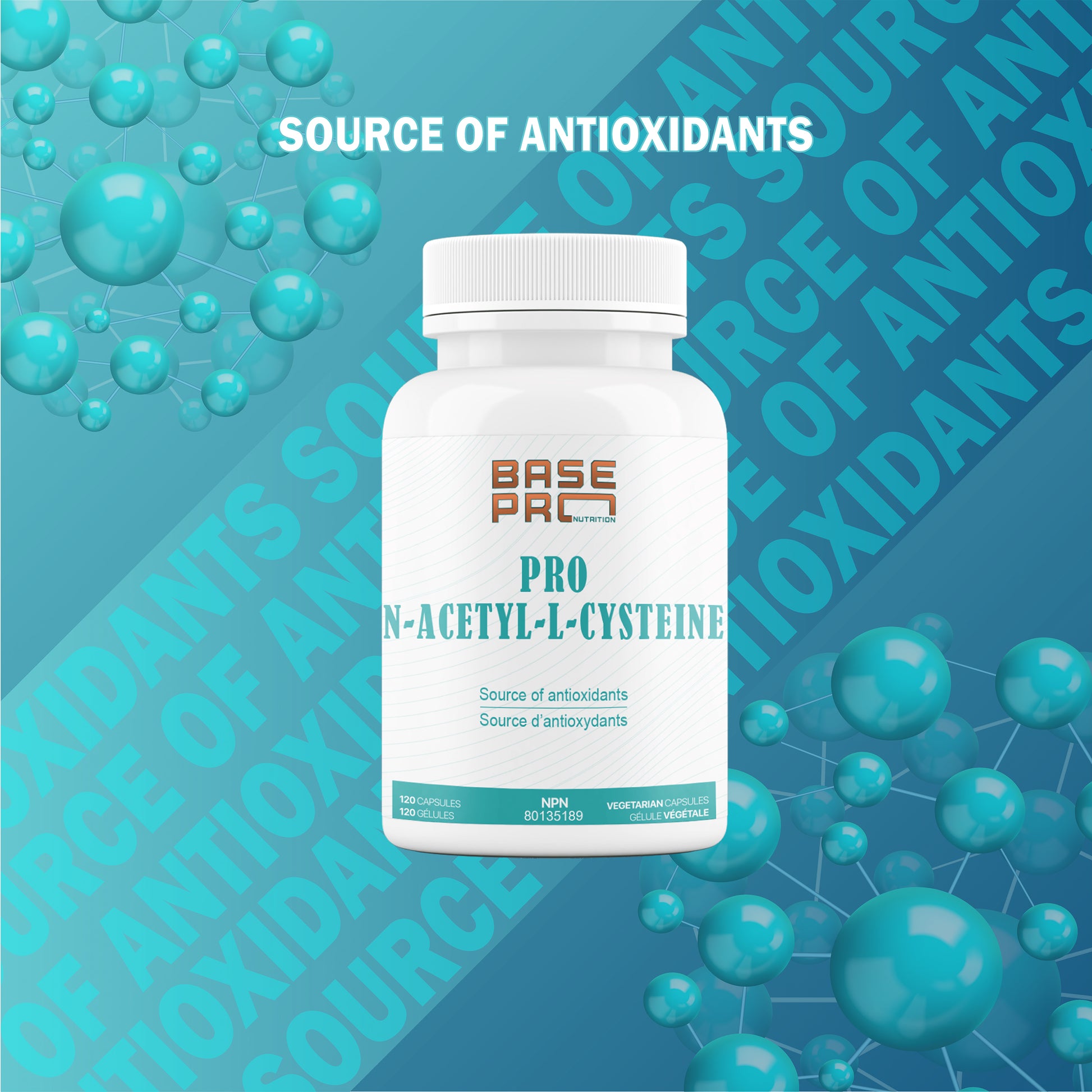 Pro N-Acetyl-L-Cysteine - 120 capsules - Base Pro Nutrition