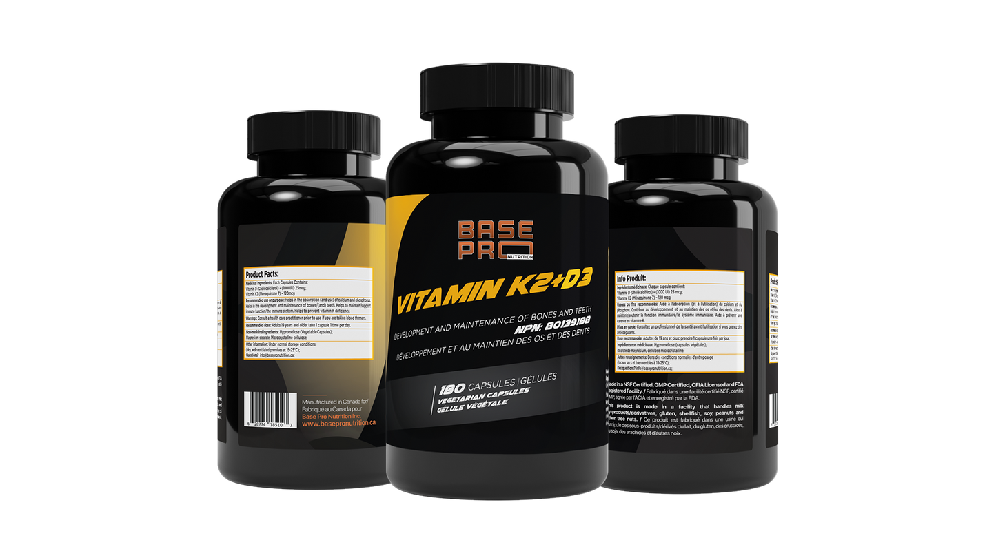 PRO Vitamin K2 + D3 - 180 capsules