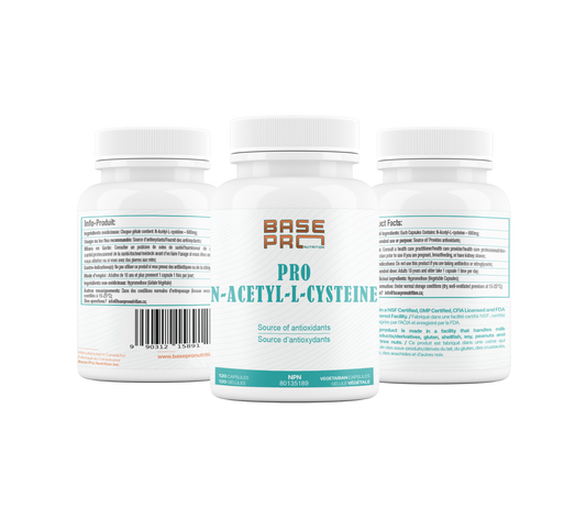 Pro N-Acetyl-L-Cysteine - 120 capsules - Base Pro Nutrition